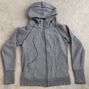 Lululemon Scuba Gray Zip-Up Hoodie